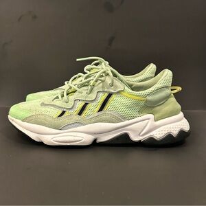 Adidas Originals Ozweego Sneakers Glow Green and White EE6466 Men's Size 11
